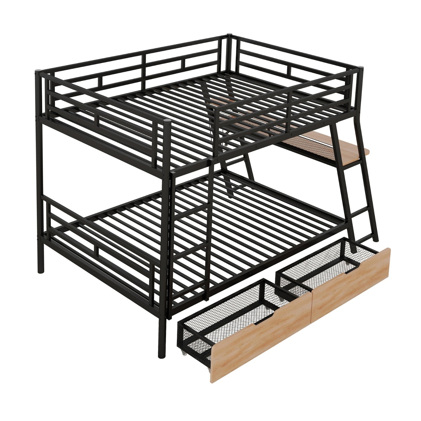Rover Full Size Bunk Bed With Desk & Storage