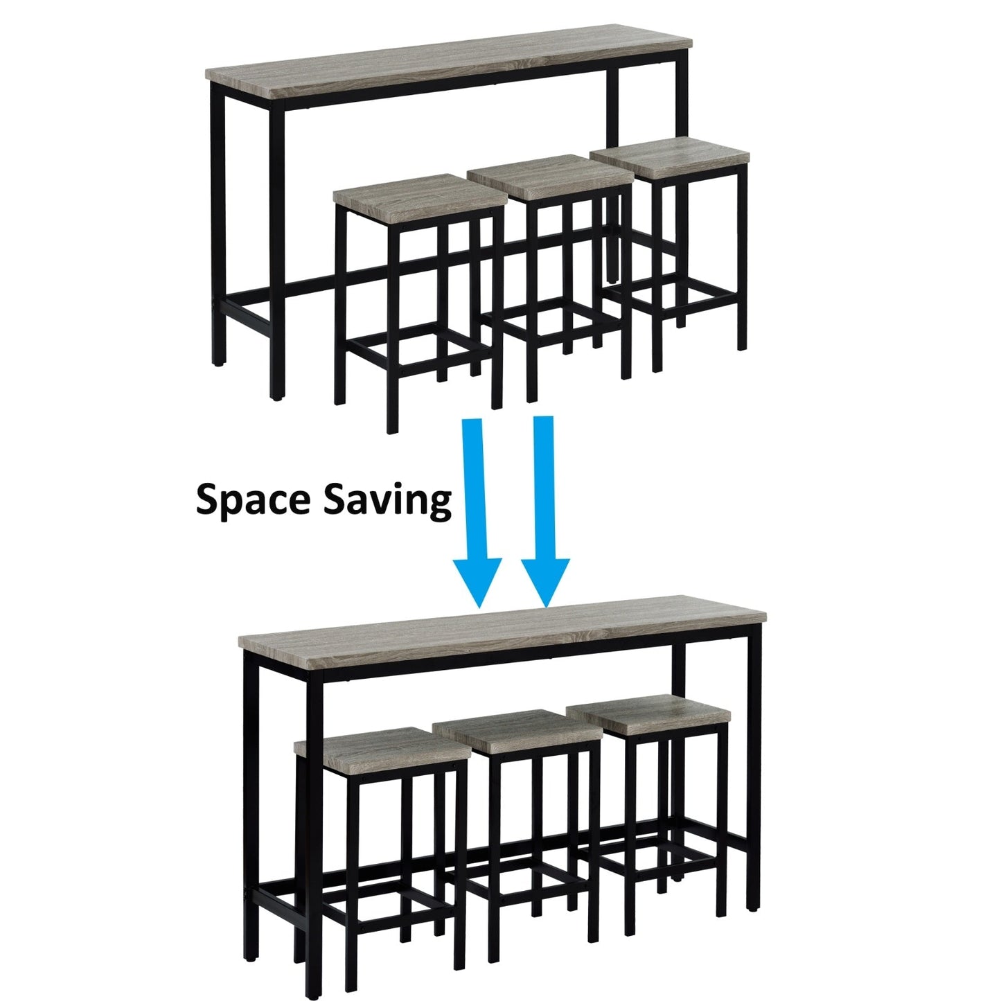 Counter Dining Table Set For 3