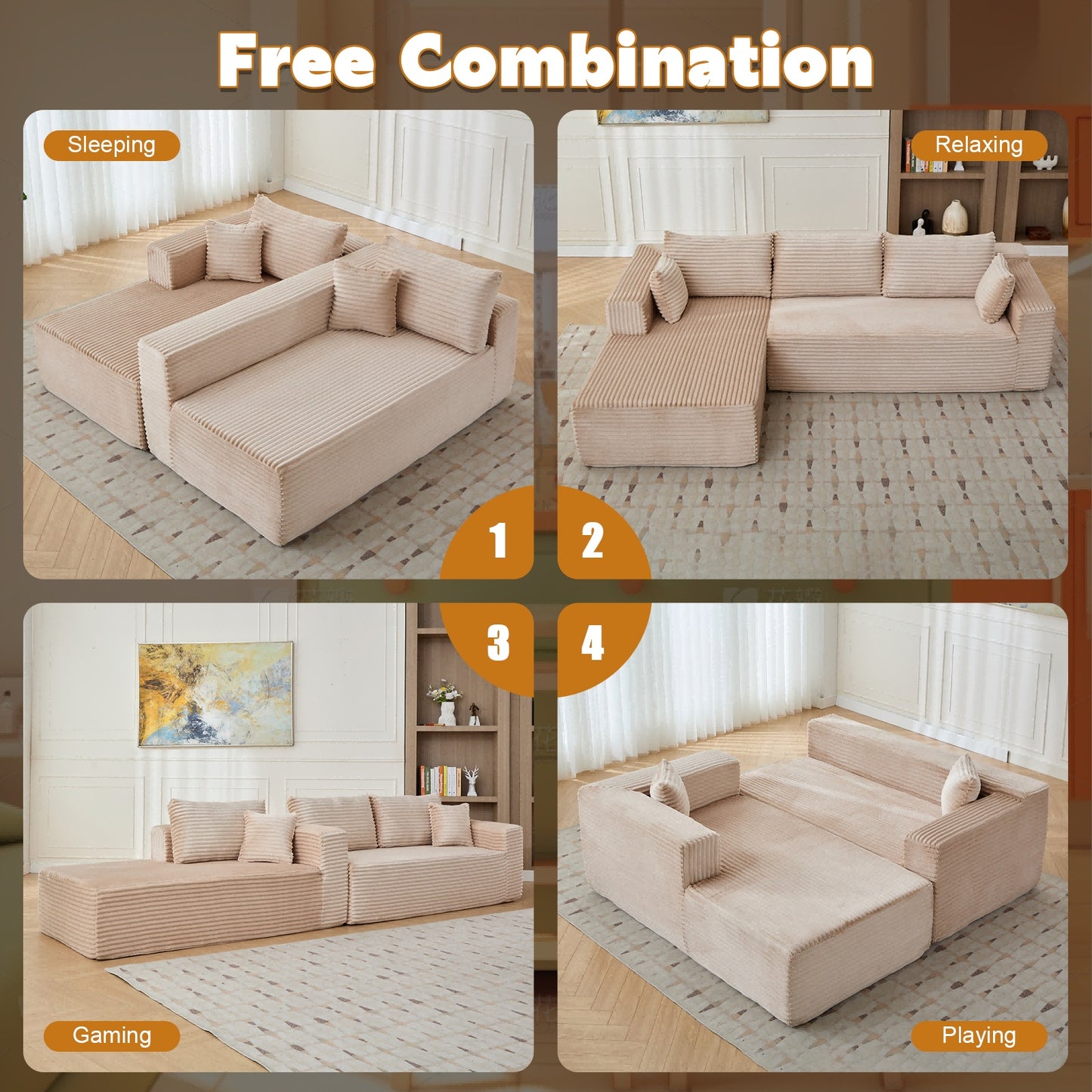 Rove Collections L Shaped Couch