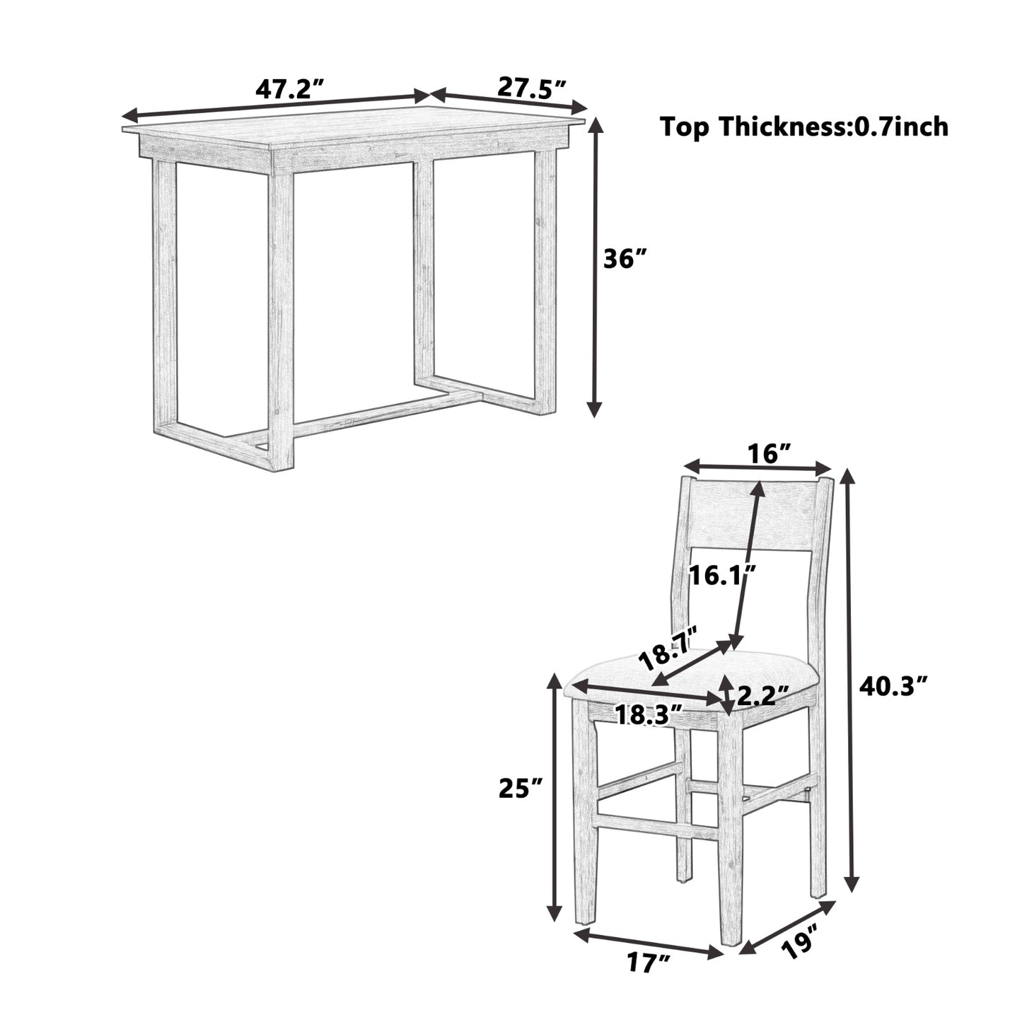 Tora Dining Set For 4