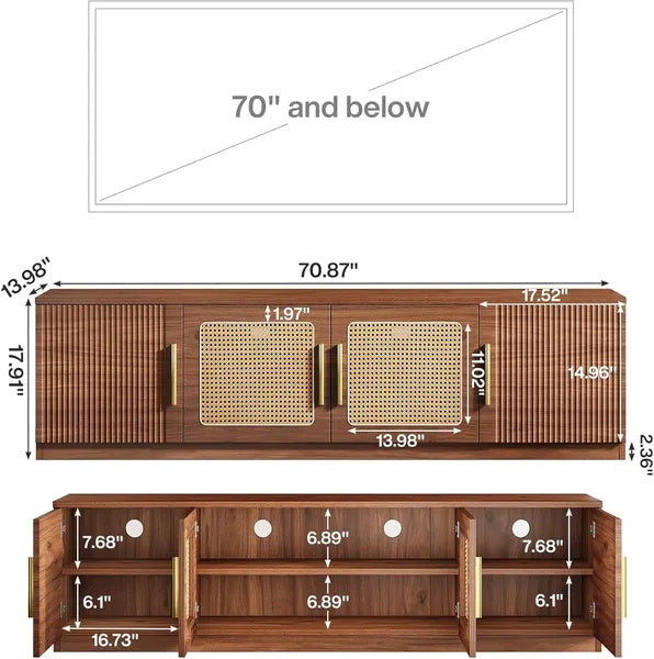 Waldo 70 Inch TV Stand