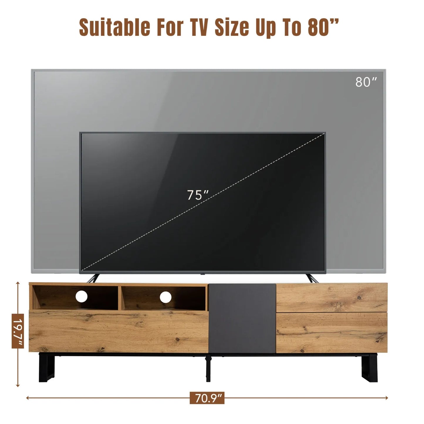 Elsa 80 Inch TV Stand