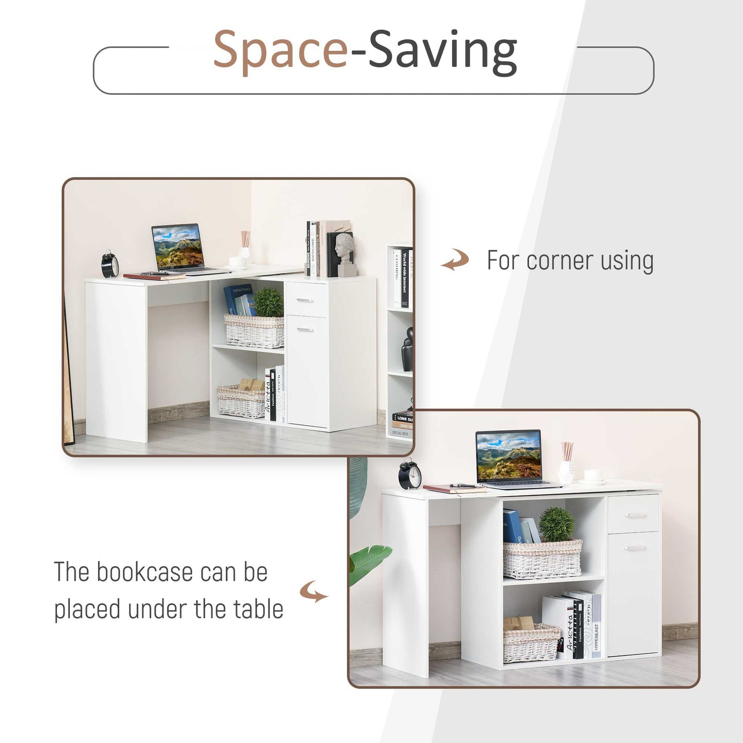 Deskpro Adjustable Small Corner Desk