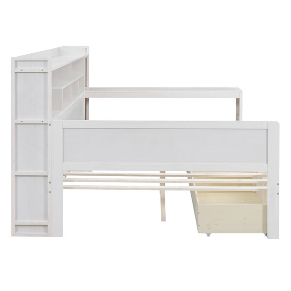 Vermont Full Size Bed Frame & Desk