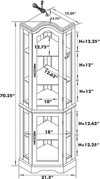 The Harvest Corner Curio Cabinet
