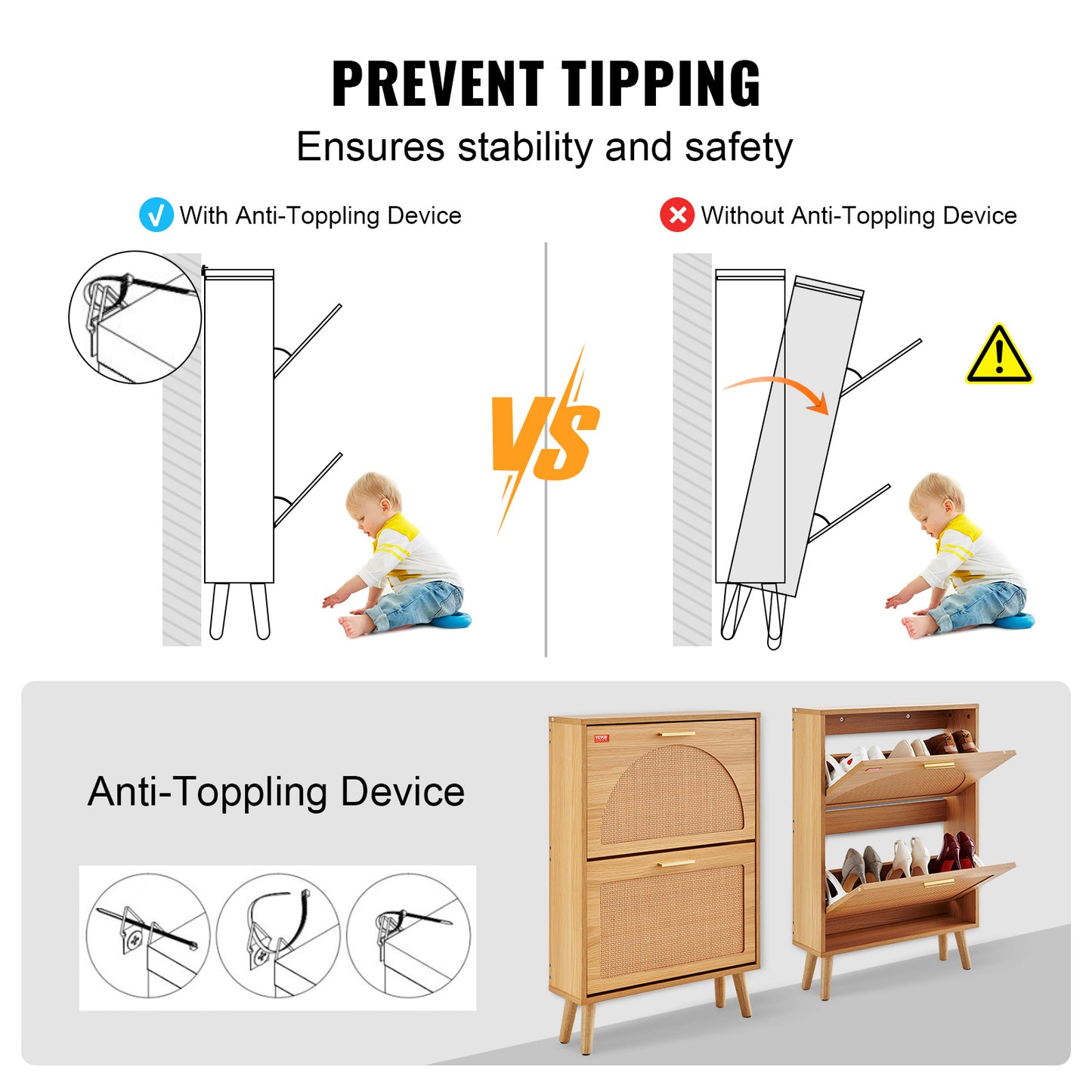 Vevor Elementals Shoe Cabinet