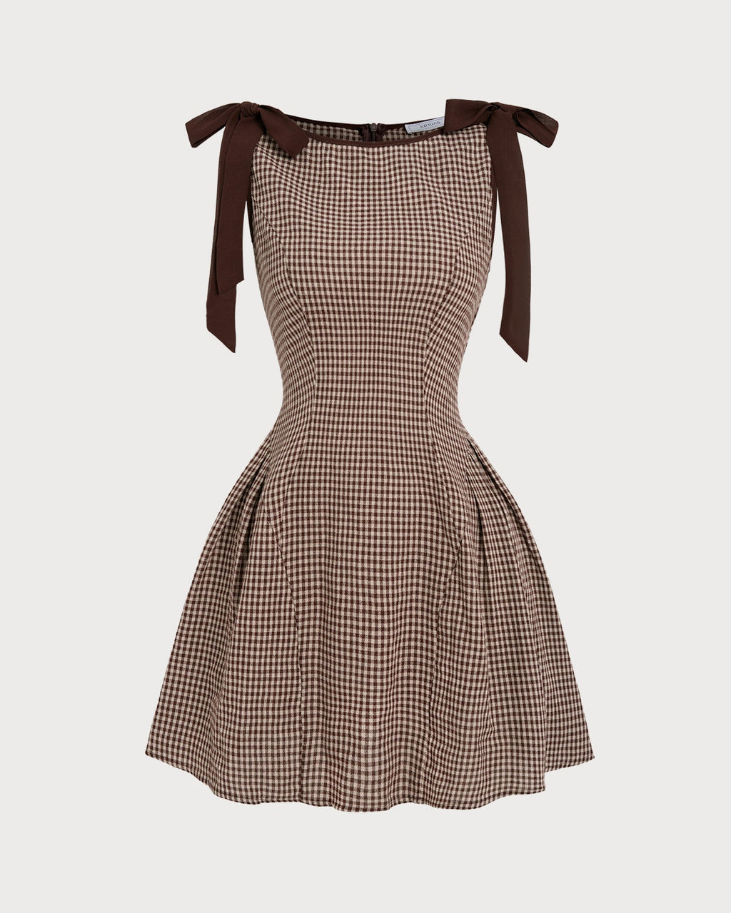 Picnic Gingham Tie Strap Mini Dress