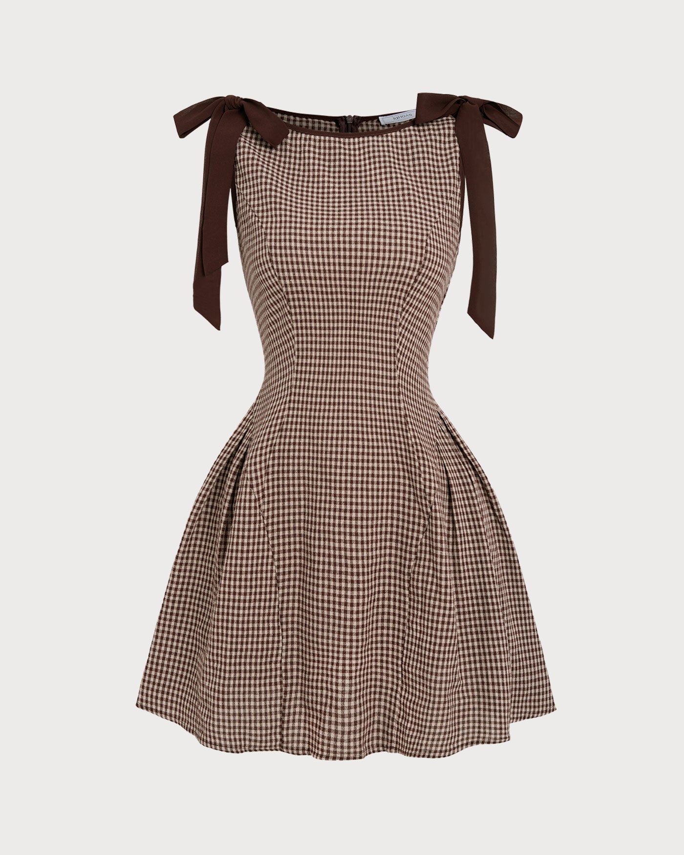 Picnic Gingham Tie Strap Mini Dress