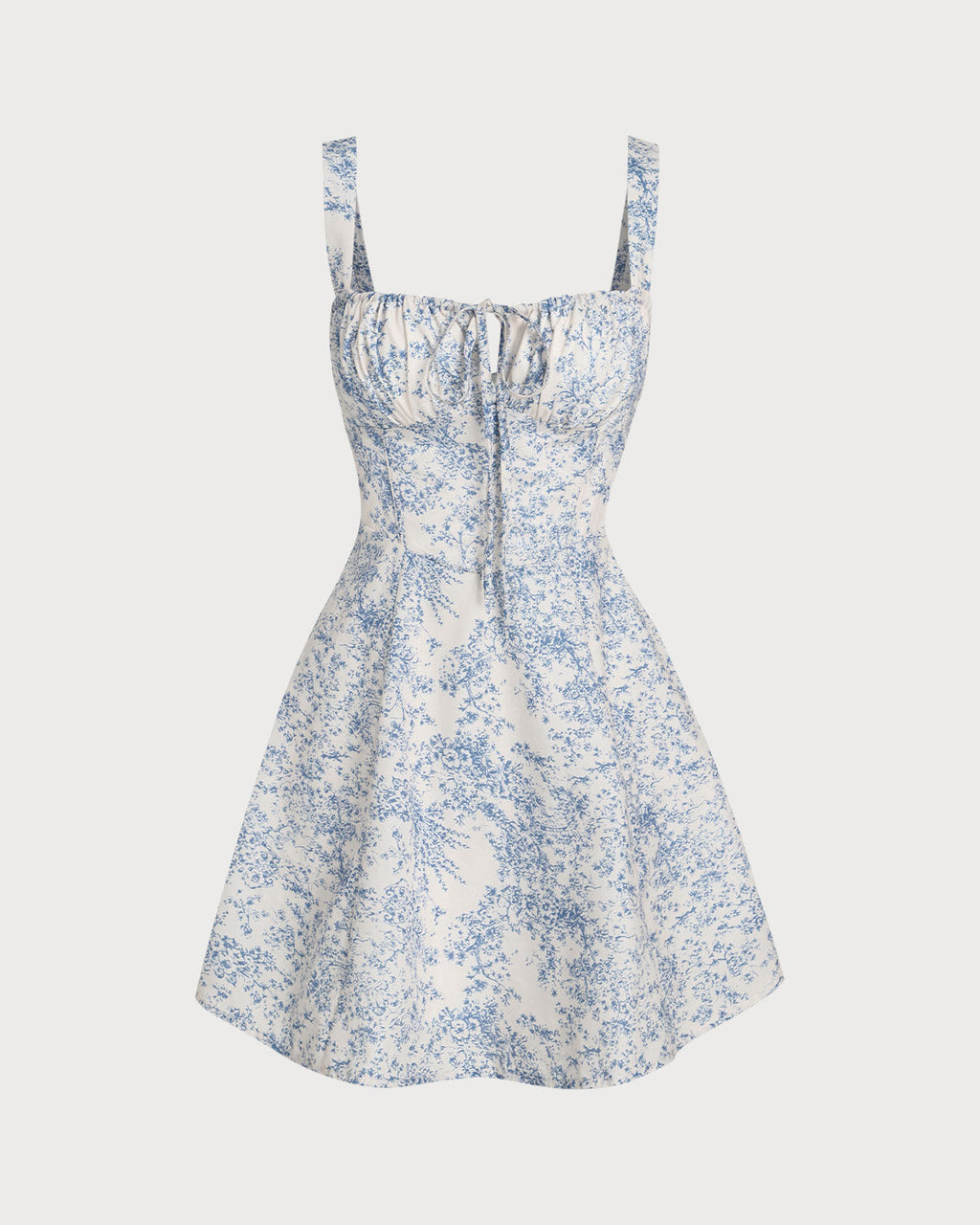 Sapphire Floral Slip Corset Mini Dress