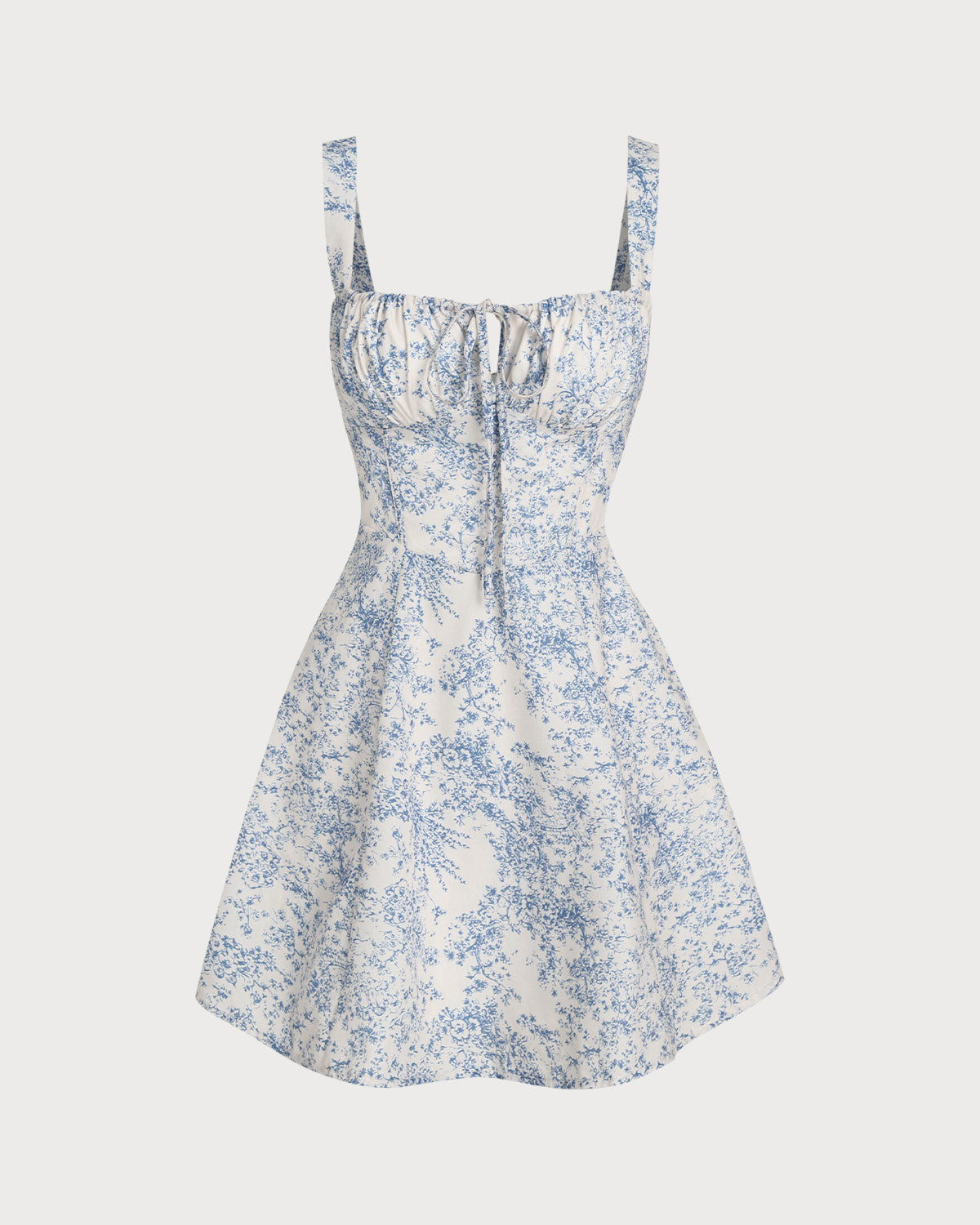 Sapphire Floral Slip Corset Mini Dress