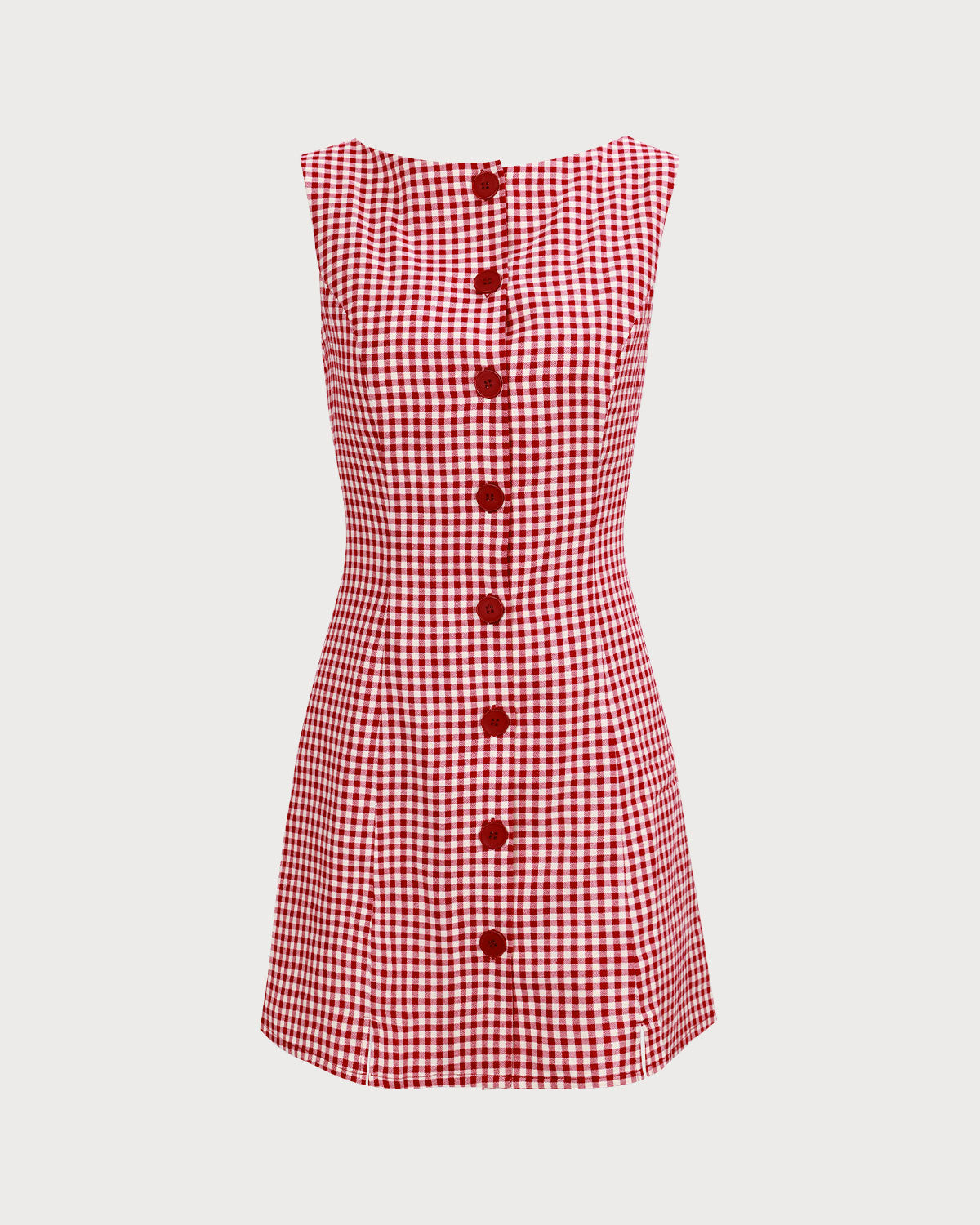 The Scarlett Boat Neck Plaid Mini Dress
