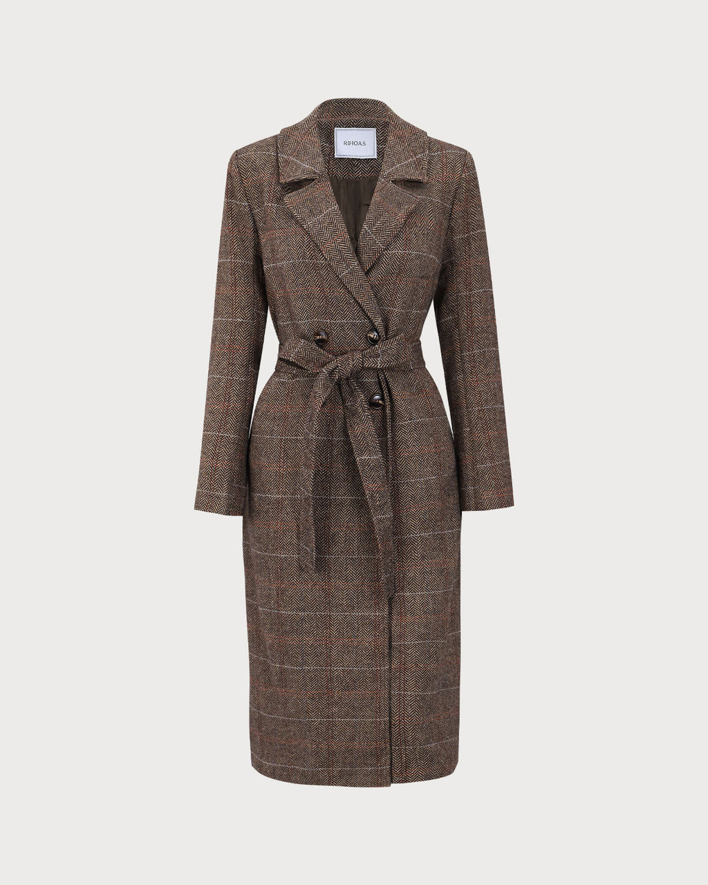 Swiss Refined Belted Double Breasted Coat