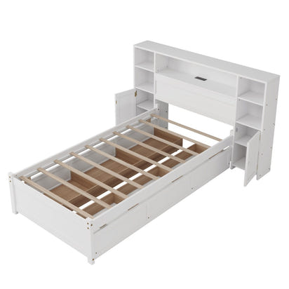 Elle & Grey Twin Bed Frame With Storage