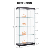 Everess 8 Unit Glass Display Cabinet