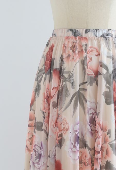 Classic Floral Maxi Skirt