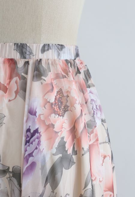 Classic Floral Maxi Skirt