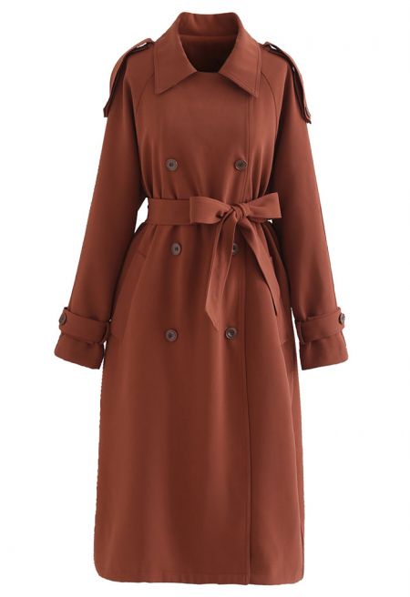 Kelly Timeless Double-Breasted Long Coat