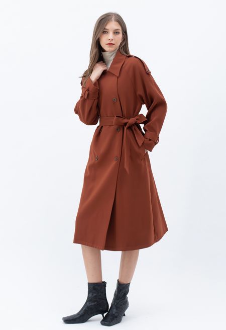 Kelly Timeless Double-Breasted Long Coat