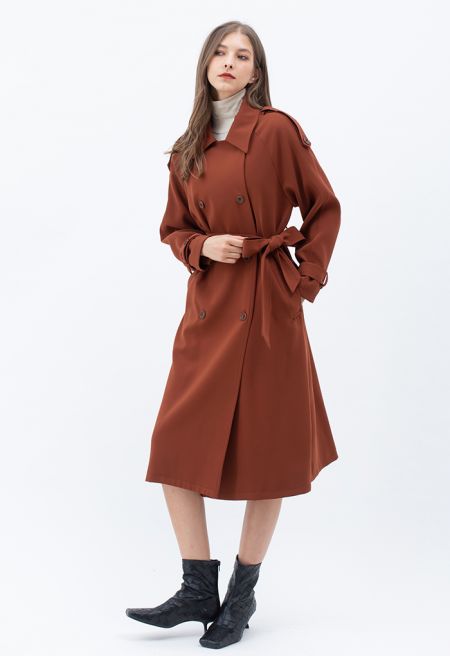 Kelly Timeless Double-Breasted Long Coat