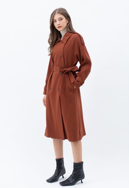 Kelly Timeless Double-Breasted Long Coat