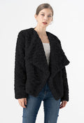 Polly Wide Lapel Cozy Faux Fur Coat