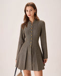High Status Pleated Mini Dress