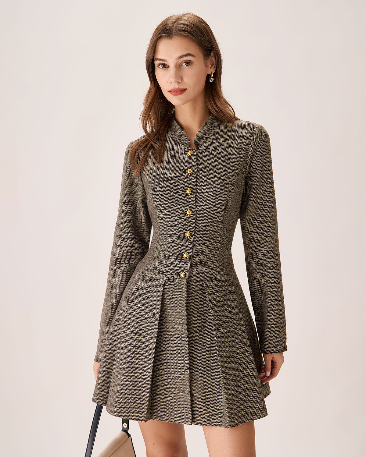 High Status Pleated Mini Dress