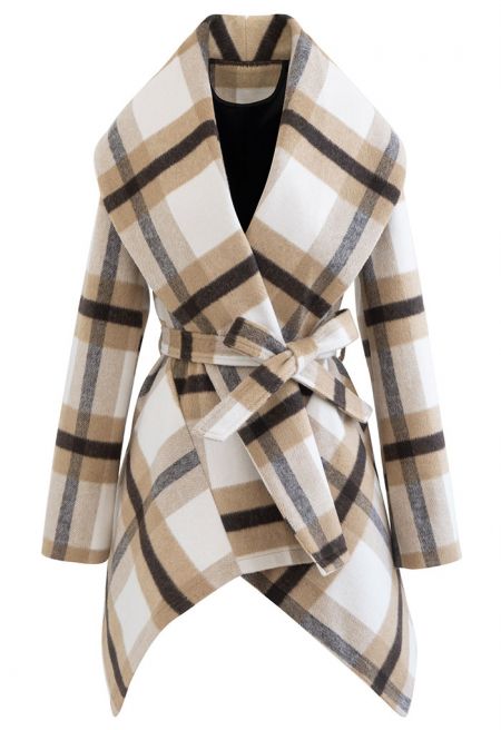 Timeless Check Stylish Coat