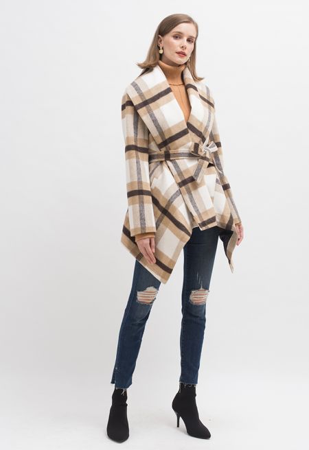 Timeless Check Stylish Coat