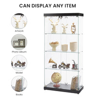 Everess 8 Unit Glass Display Cabinet