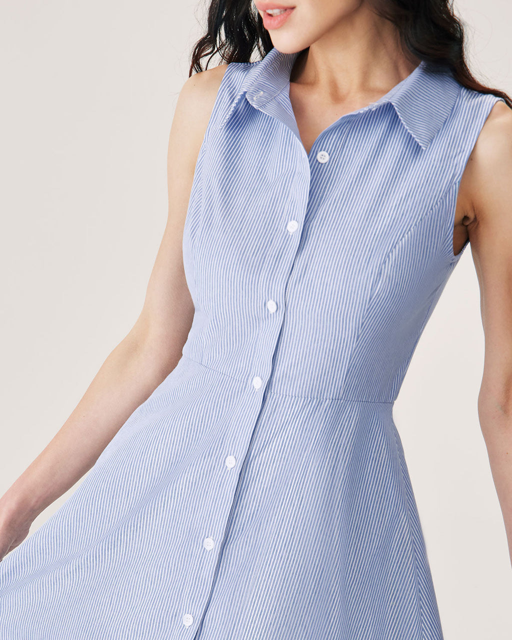 Coastal Class Stripe Button Mini Dress
