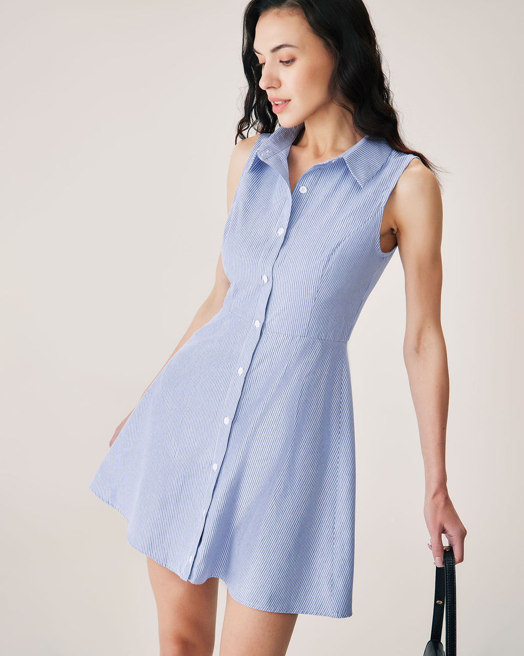 Coastal Class Stripe Button Mini Dress