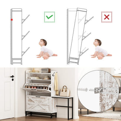 Chester Shoe Cabinet Bench