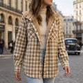Clara & Co Hooded Plaid Jacket