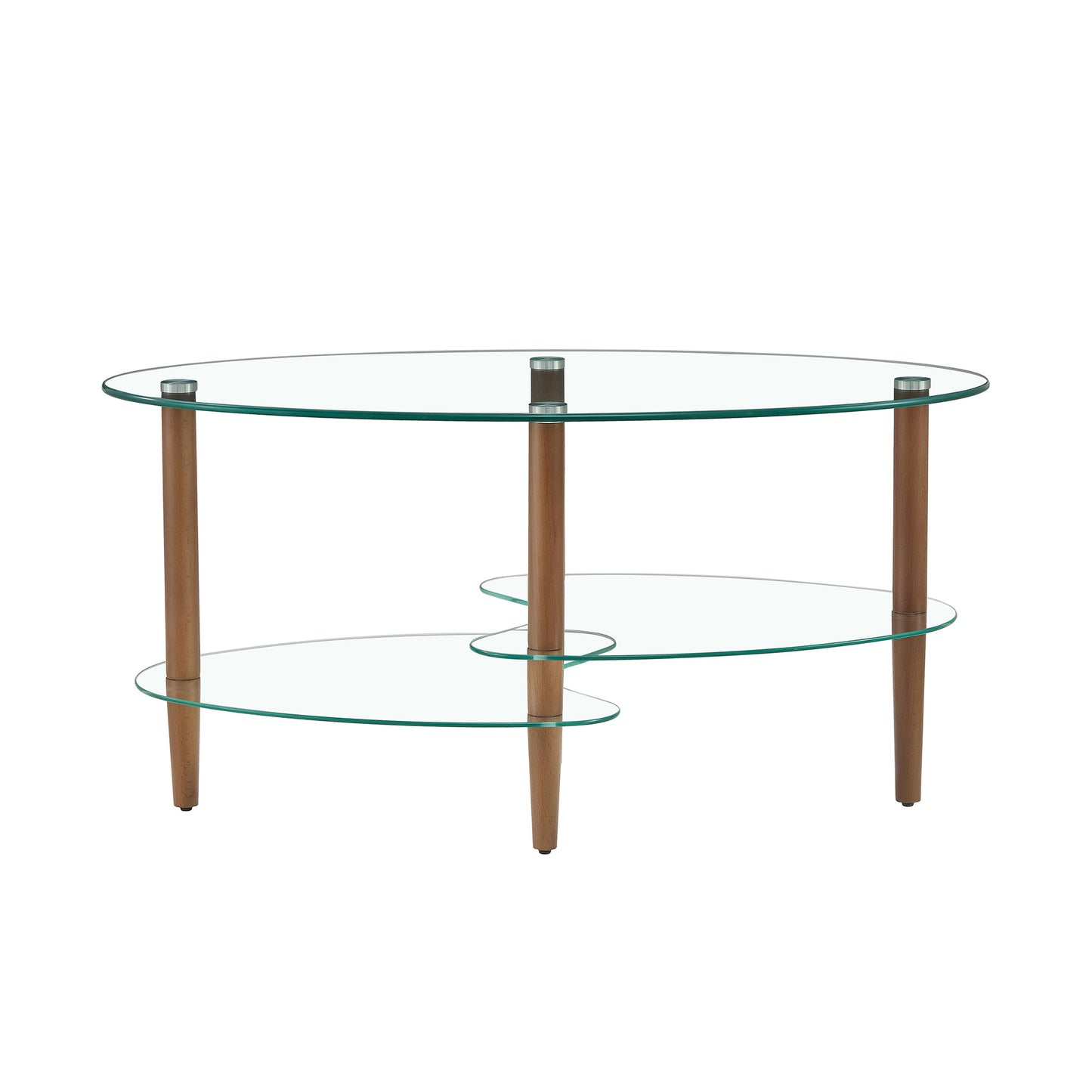 Oval Glass Coffee Table