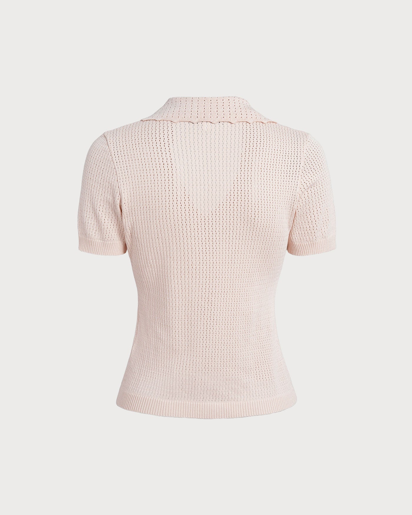 Beverly Style V Neck Button Knit Tee