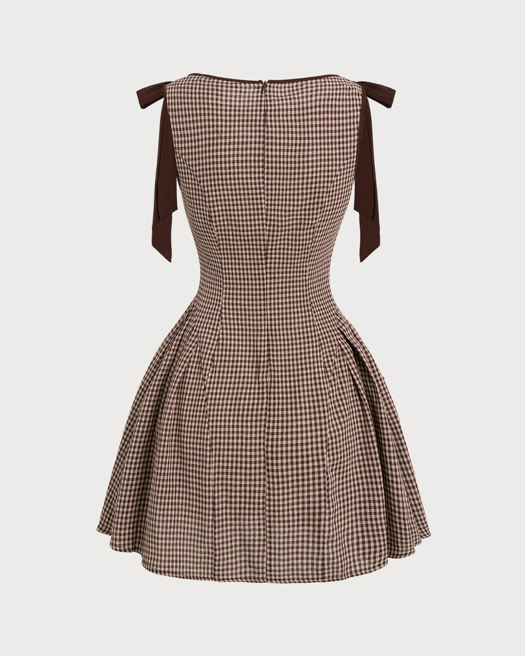 Picnic Gingham Tie Strap Mini Dress