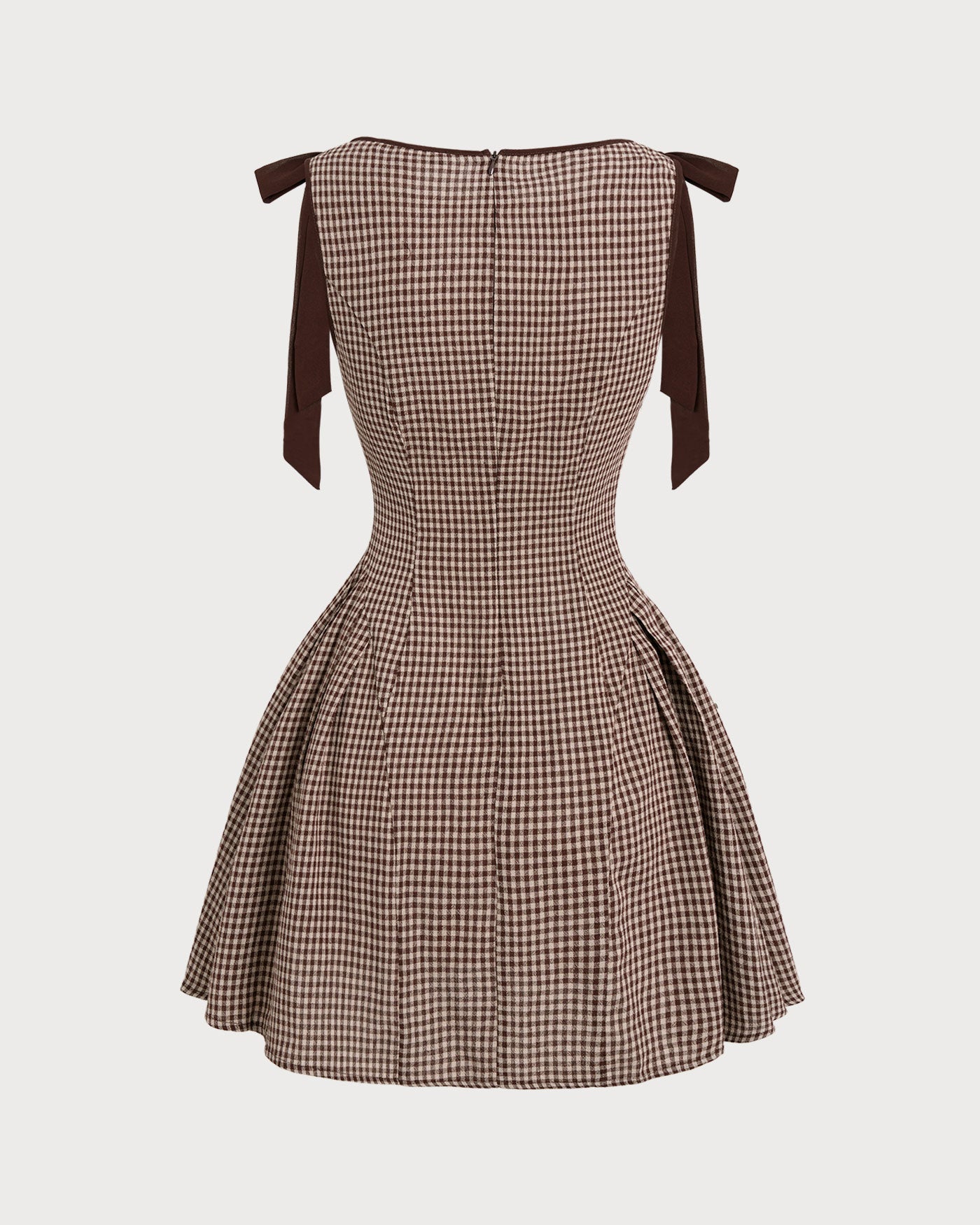 Picnic Gingham Tie Strap Mini Dress