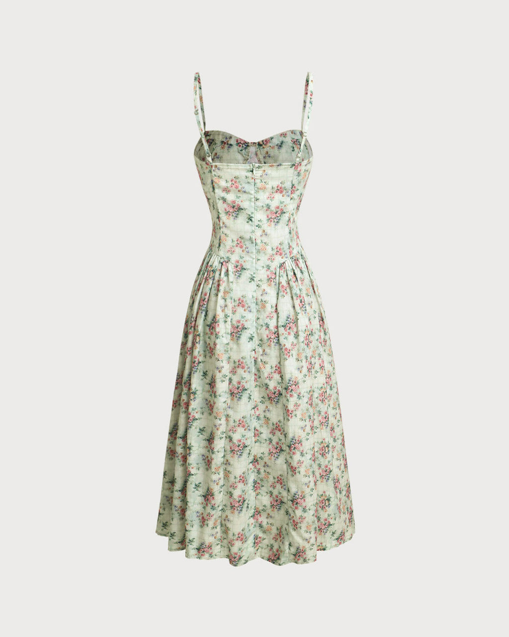 Timeless Floral Pleated Slip Summer Midi Dress
