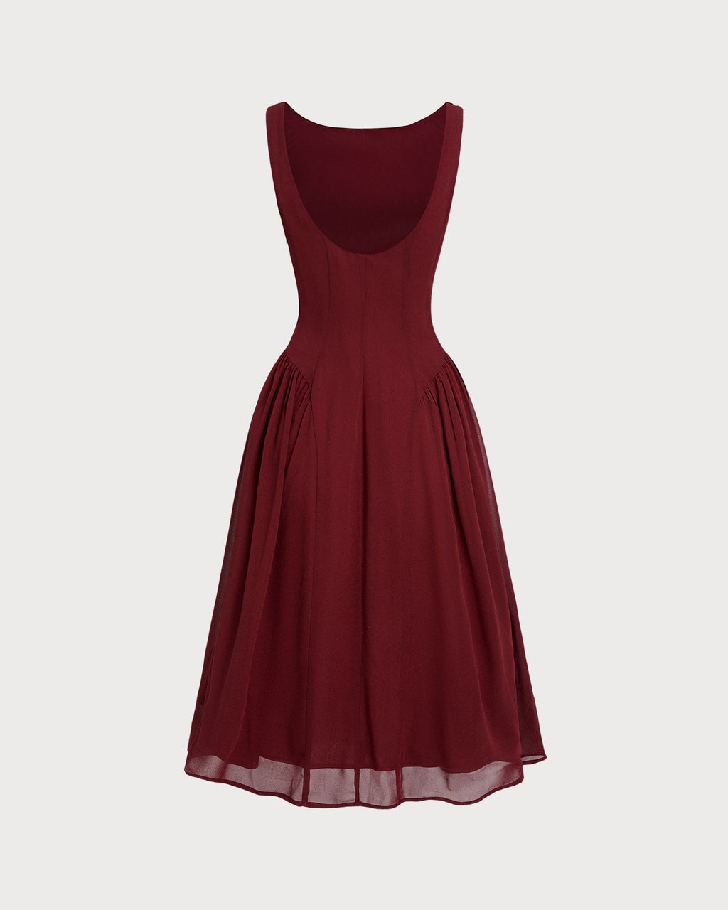 Bliss Sleeveless Midi Dress In Red