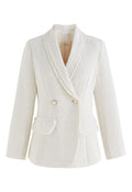 Maya Stylish Shawl Collar Tweed Blazer