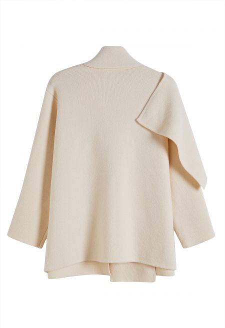 Jasmine Wrap Scarf Knit Coat