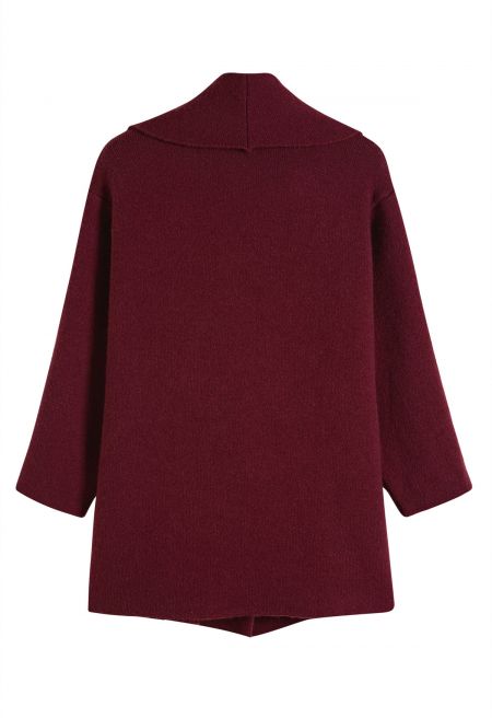 Warm & Cozy Open Front Knit Coat