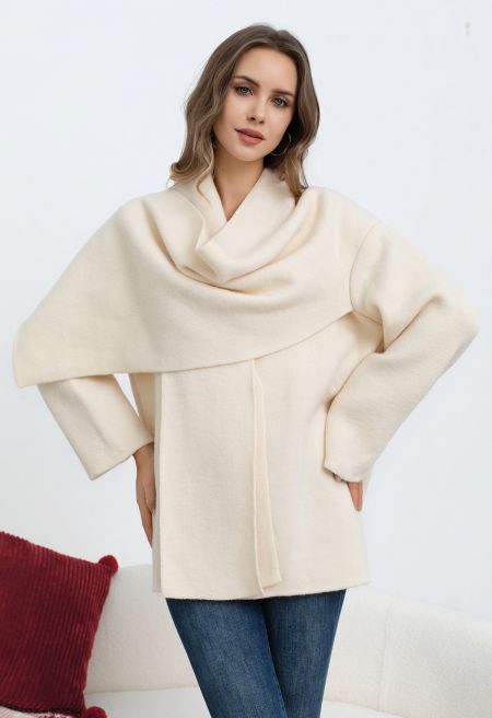 Jasmine Wrap Scarf Knit Coat