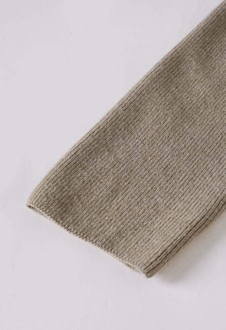 Soft Cozy Hooded Ribbed Knit Cardigan
