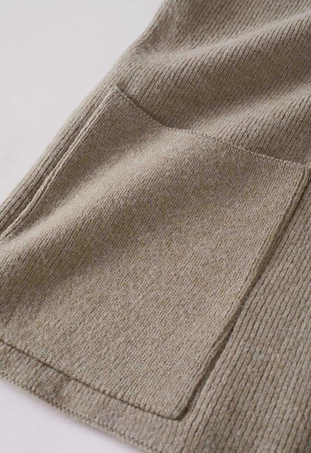 Soft Cozy Hooded Ribbed Knit Cardigan
