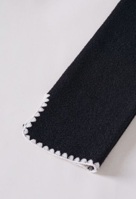 Terine Comfort Wear Lapel Long Knit Coat