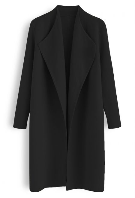 Classy Soft Open Front Knit Coat
