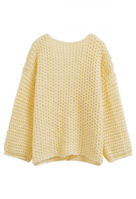 Laila Open Front Chic Knit Cardigan