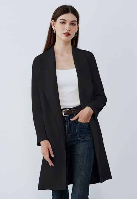 Effortlessly Elegant Front Quilted Coat